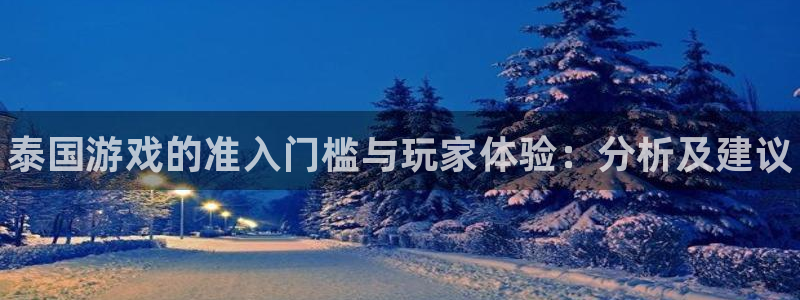 新城平台日7O777：泰国游戏的准入门槛与玩家体验：分析及建议